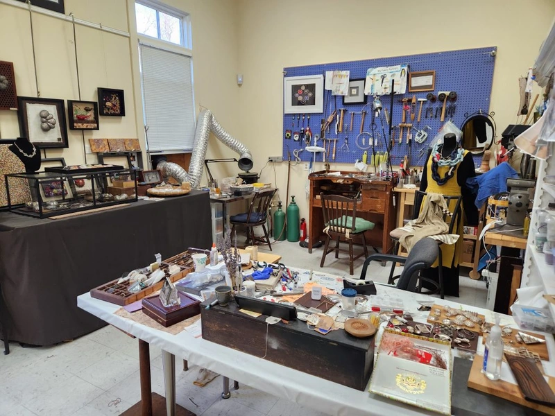 Artist studio interior