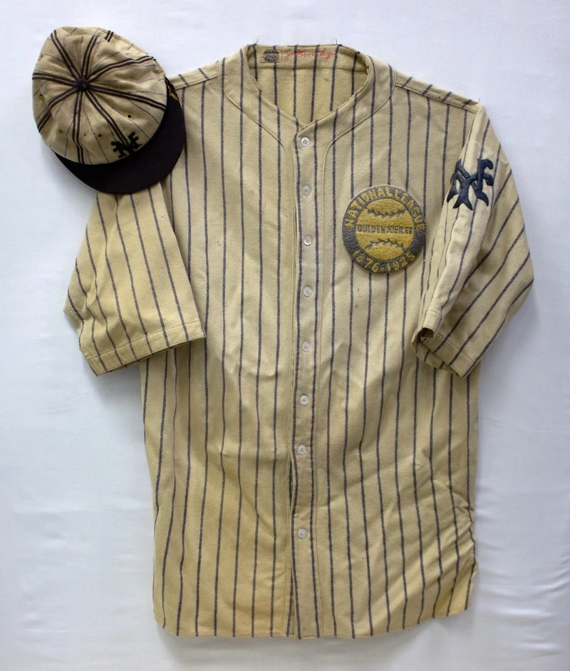 Striped baseball shirt and cap