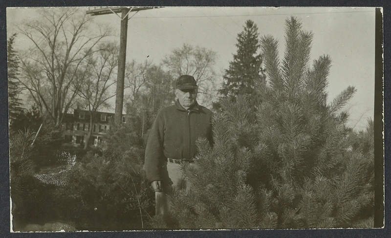 Jack Bentley at Oakleigh farm, 1954