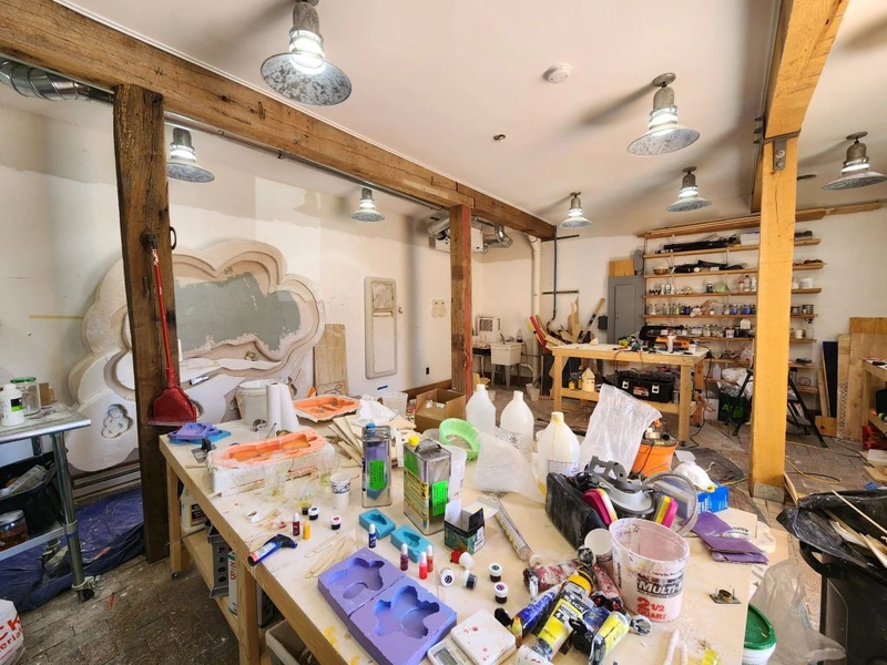 Artist studio interior