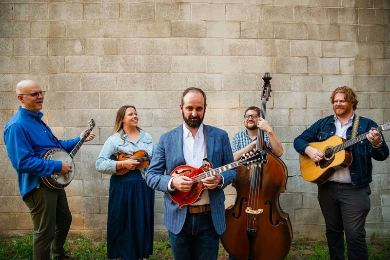The five musicians of the Seth Mitchell Band